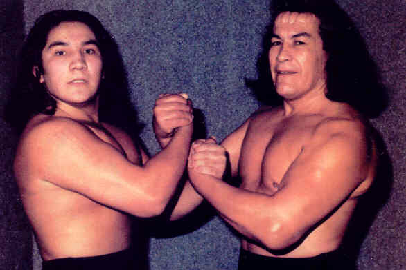 Dos generaciones de luchadores.