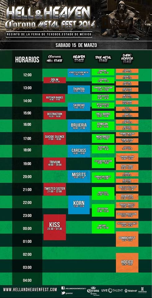 Horarios HHMF